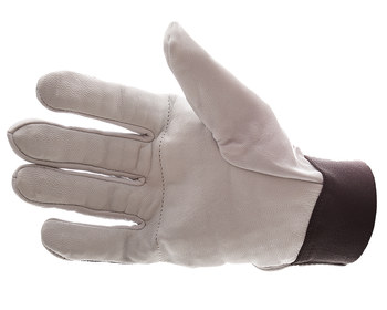Impacto Air Glove BG413 Black/White Large Leather/Nylon/Spandex Work Gloves - BG41340