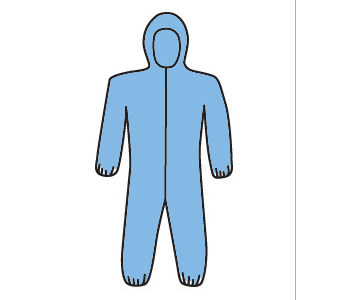 Picture of West Chester 3106 Blue 2XL Polyester/Wood Pulp Disposable Heat-Resistant Overalls (Main product image)