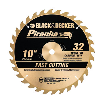 Black Decker Piranha Circular Saw Blade 77 740 10 in Diameter