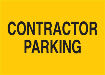Picture of Brady B-555 Aluminum Rectangle Yellow English Parking Restriction, Permission & Information Sign part number 43466 (Main product image)