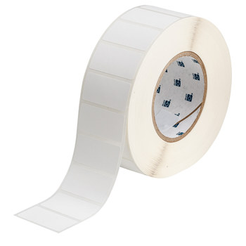 Picture of Brady White Polypropylene Thermal Transfer THT-137-7425-2 Die-Cut Thermal Transfer Printer Label Roll (Main product image)