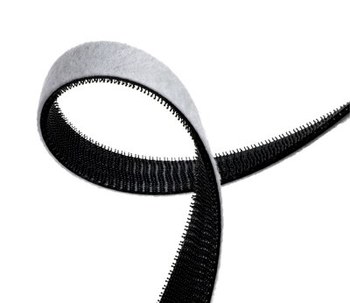 3M Dual Lock SJ3445 Black Reclosable Fastener - Mushroom Hook with 250 stems/in Stem Count - 1 in Width x 50 yd Length - 91675