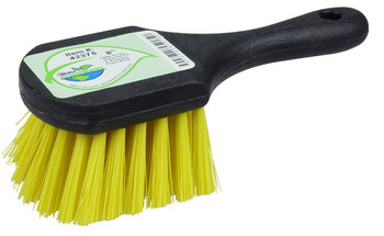 Weiler Green Works 423 Utility Scrub Brush - Recycled Plastic - 8 in - Yellow - 42375
