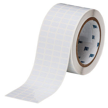 Picture of Brady White Polyester Thermal Transfer THT-96-473-10 Die-Cut Thermal Transfer Printer Label Roll (Main product image)