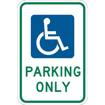 Picture of Brady B-959 Aluminum English Disabled Parking & Building Access Sign part number 115262 (Main product image)