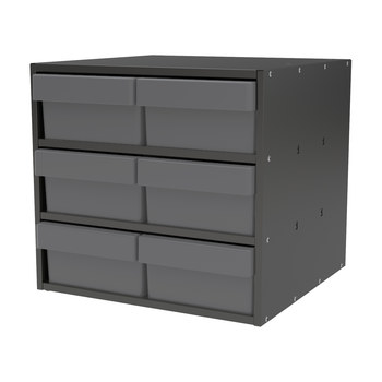Picture of Akro-Mils AD1817C88 Akrodrawers 60 lb Charcoal Gray Powder Coated, Textured Stackable Super Modular Cabinet (Main product image)