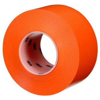 3M 971 Orange Durable Floor Marking Tape - 3 in Width x 36 yd Length - 17 mil Thick - 40994