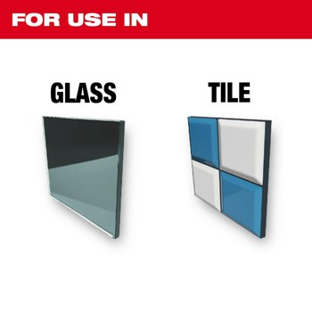 Milwaukee 1/4 in Glass & Tile Bit 48-20-8982 - 2 1/4 in Overall Length - Carbide Tipped