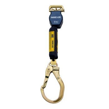 3M DBI-SALA Nano-Lok Quick Connect Self-Retracting Lifeline 3101344 - 6 ft Length - Steel Rebar Hook