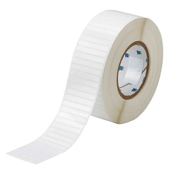 Picture of Brady White Polyester Thermal Transfer THT-48-423-10 Die-Cut Thermal Transfer Printer Label Roll (Main product image)