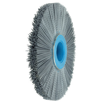 Weiler Nylox 83340 Wheel Brush - 10 in Dia - Crimped Nylon Bristle