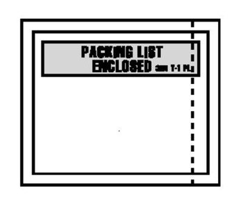 3M PLE-T1 Clear Polyethylene Label Protective Envelope - 4 1/2 in Width - 5 1/2 in Height - Bulk - 048011-53423