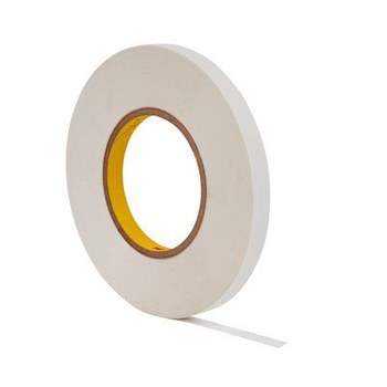 3M 444 Double Sided Tape,1/2 in x 36 yd.,Clear