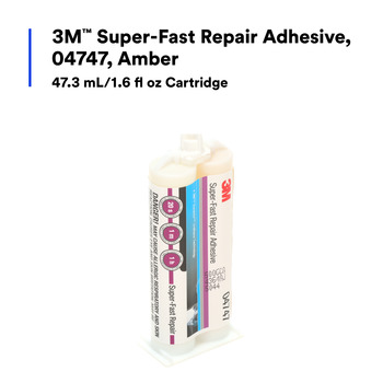 3M Duramix 04747 Two-Part Amber Urethane Adhesive - Liquid 47.3 mL Cartridge - Super-Fast