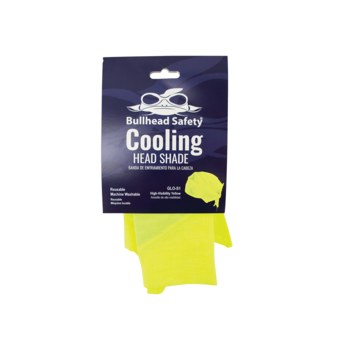 Bullhead Safety High-Visibility Yellow/Green Polyester/Cotton High-Visibility Cooling Head Shade - GLO-S1