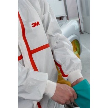 3M Chemical-Resistant Coveralls 49812 - Size Medium - White