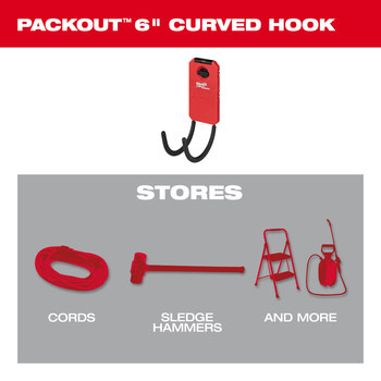 Milwaukee PACKOUT Curved Hook Hanger 48-22-8331 - Polymer/Steel