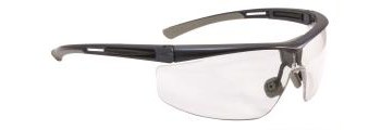 Picture of North Adaptec Yellow Translucent Black Wide Polycarbonate Standard Safety Glasses (Main product image)