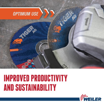 Weiler Tiger Cutting Wheel 57083 - 5 in - Aluminum Oxide - 60 - T