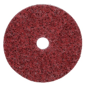 3M Scotch-Brite Non-Woven Precision Shaped Ceramic Surface Conditioning Disc - Center Hole Attachment - 4 in Diameter - 5/8 in Center Hole - 67226