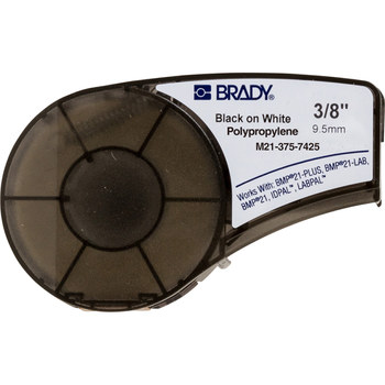 Picture of Brady White Polypropylene Thermal Transfer M21-375-7425 Continuous Thermal Transfer Printer Label Roll (Main product image)