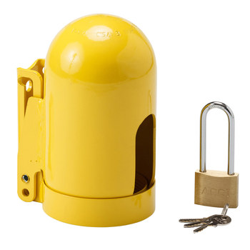 Picture of Brady Snap Cap Yellow Powder-Coated Steel Gas Cylinder Lockout Device (Main product image)