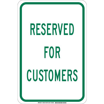 Picture of Brady B-555 Aluminum Rectangle White English Parking Restriction, Permission & Information Sign part number 129606 (Main product image)