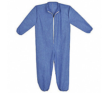 Picture of Dupont White 4XL Polypropylene Chemical-Resistant Coveralls (Main product image)
