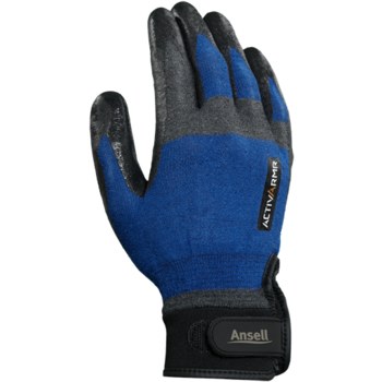 Ansell ActivArmr 97-002 Blue/Black XL Cut-Resistant Glove - ANSI A3 Cut Resistance - Nitrile Foam Palm & Fingers Coating - 97-002-XL