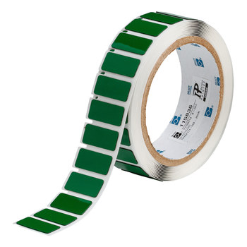 Picture of Brady Green Polyester Thermal Transfer THTEP171-593-.25GN Die-Cut Thermal Transfer Printer Label Roll (Main product image)