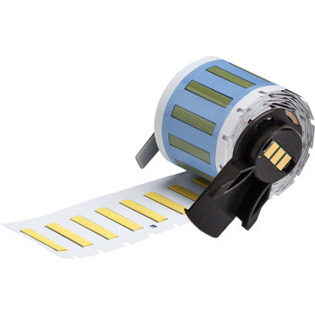 Picture of Brady PermaSleeve Yellow Polyvinylidene Thermal Transfer M6-094-1-345-YL Heat Shrink Wire & Cable Labels (Main product image)