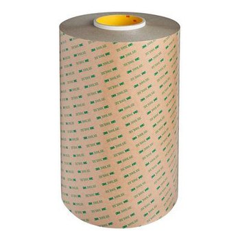 3M 9471LE Clear Transfer Tape - 24 in Width x 180 yd Length - 2.3 mil Thick - Polycoated Kraft Paper Liner - 31944