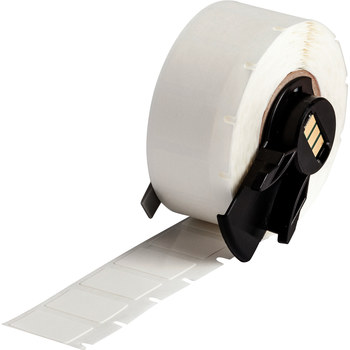 Picture of Brady White Vinyl Thermal Transfer PTL-11-498 Die-Cut Thermal Transfer Printer Label Roll (Main product image)
