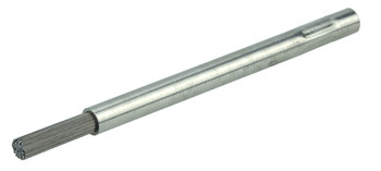 Weiler Stainless Steel Hand Wire Brush - 0.25 in Width x 3.75 in Length - 0.010 in Bristle Diameter - 99823