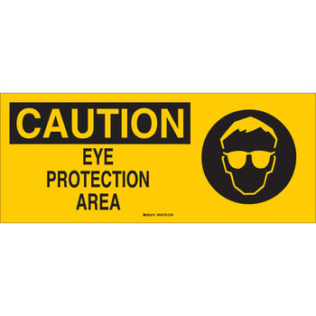 Picture of Brady B-120 Fiberglass Reinforced Polyester Rectangle Yellow English PPE Sign part number 70335 (Main product image)