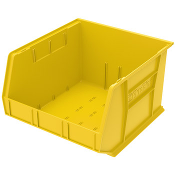 Picture of Akro-Mils 30270 Akrobin 75 lb Yellow Industrial Grade Polymer Hanging / Stacking Storage Bin (Main product image)