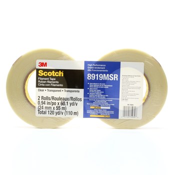 3M Scotch 3073 Clear Box Sealing Tape - 72 mm Width x 100 m Length - 2.6 mil Thick - 68766