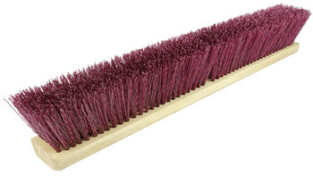 Weiler Vortec Pro 252 Deck Brush Head - 18 in - Polypropylene - Maroon - 25238