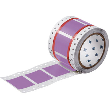 Picture of Brady Permasleeve Purple Heat-Shrinkable Polyolefin Thermal Transfer 2HX-1000-2-VT-4 Die-Cut Thermal Transfer Printer Sleeve (Main product image)