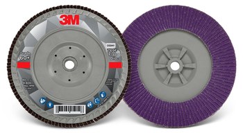 3M 769F Type 27 Flap Disc 05941 - Ceramic Precision-Shaped Grain - 7 in - 60+ - Medium