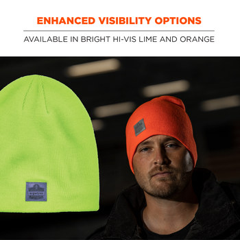 Ergodyne N-Ferno 6812 Orange Universal Acrylic Cold Weather Hat - 720476-16814