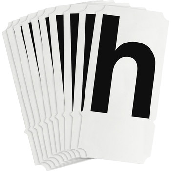 Picture of Brady Quik-Align Black Outdoor Vinyl 8255-H Letter Label (Main product image)