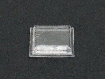 3M Bumpon SJ5307 Clear Bumper/Spacer Pad - Square Shaped Bumper - 0.413 in Width - 0.98 in Height - 41256