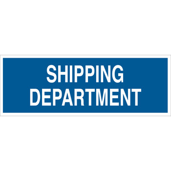 Picture of Brady B-120 Fiberglass Reinforced Polyester Rectangle Blue English Traffic Control Sign part number 70526 (Main product image)