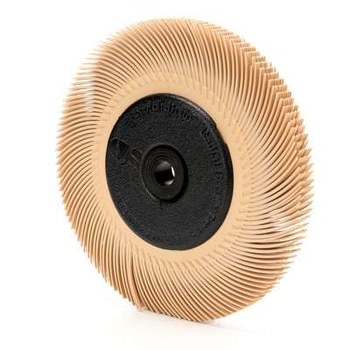 3M Scotch-Brite Ceramic BB-ZB Radial Bristle Brush - Ultra Fine Grade - 1 in Center Hole - 6 in Outside Diameter - 33216