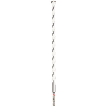 Milwaukee SHOCKWAVE Impact Duty 1/2 in Multi-Material Drill Bit 48-20-8893 - 12 in Overall Length - 10 in Flute - Carbide Tipped - Hex Shank