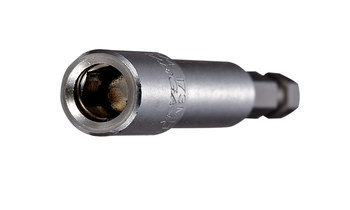 Vega Tools 1/4 in Magnetic C-Ring Bit Holder 173MH1CD2 - 1/4 in-Hex Shank - S2 Steel & Stainless Steel - 2 7/8 in Length - Stainless & Gunmetal Grey Finish - 00759