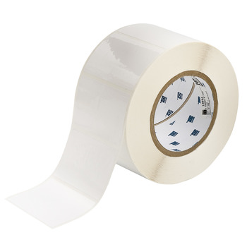 Brady i61-19-402-3 Die-Cut Printer Label Roll - 3 in x 2 in - Paper - White - B-402 - 64598