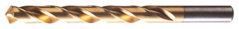 Cle-Line 1898-TN 1.50 mm Jobber Drill C24327 - Right Hand Cut - Radial 118° Point - TiN Finish - 1.5748 in Overall Length - 0.7087 in Spiral Flute - High-Speed Steel - Straight Shank