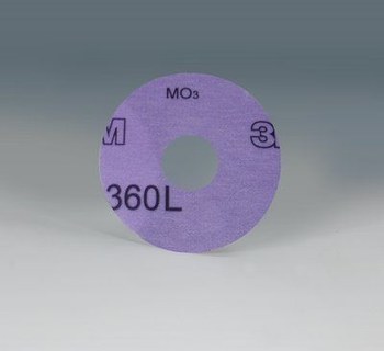 3M Hookit 360L Coated Aluminum Oxide Purple Hook & Loop Disc - Film Backing - 3 mil Weight - P800 Grit - Super Fine - 3 in Diameter - 7/8 in Center Hole - 20013